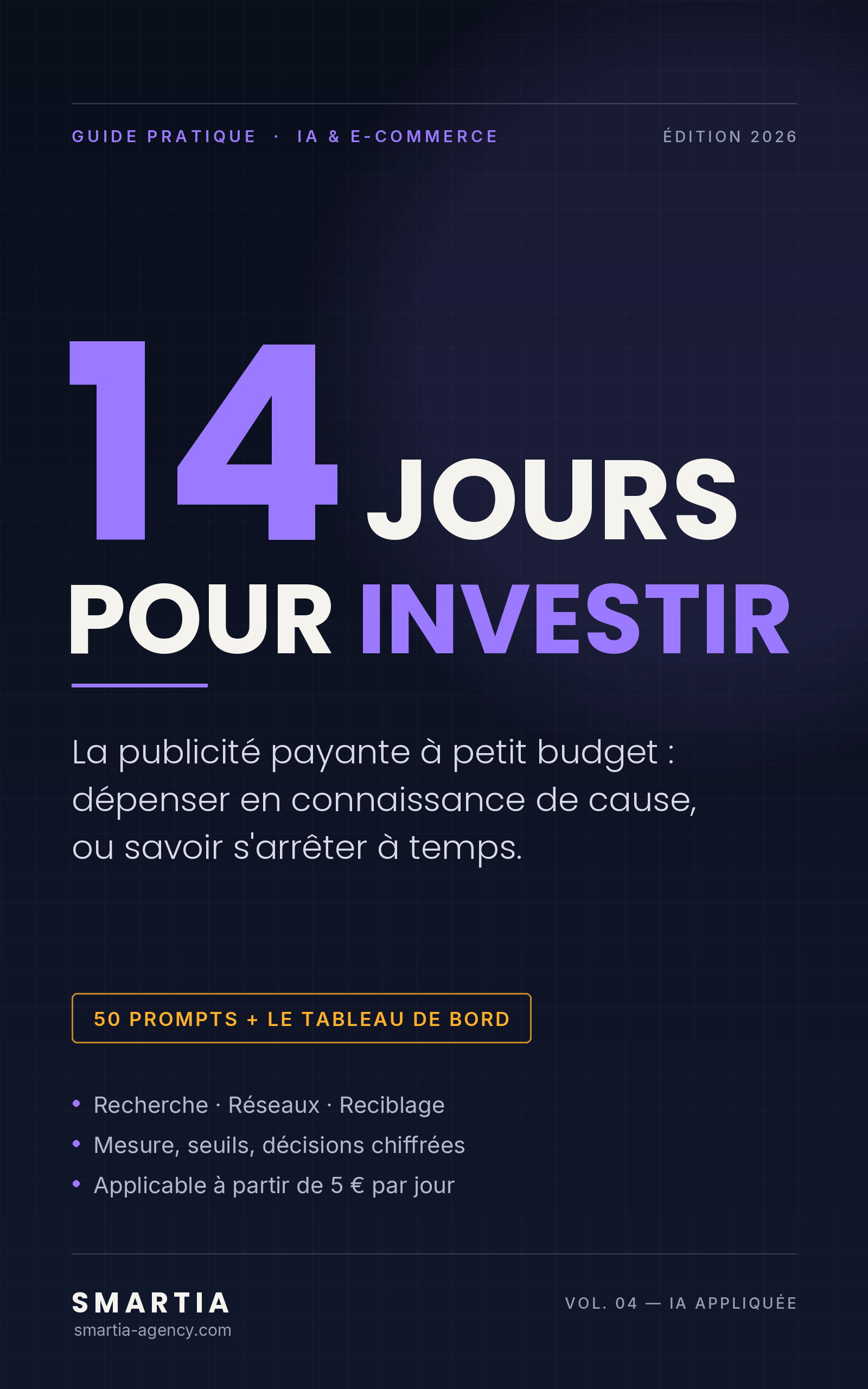 Couverture du guide 14 jours pour investir