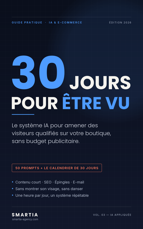 Couverture du guide 30 jours pour être vu