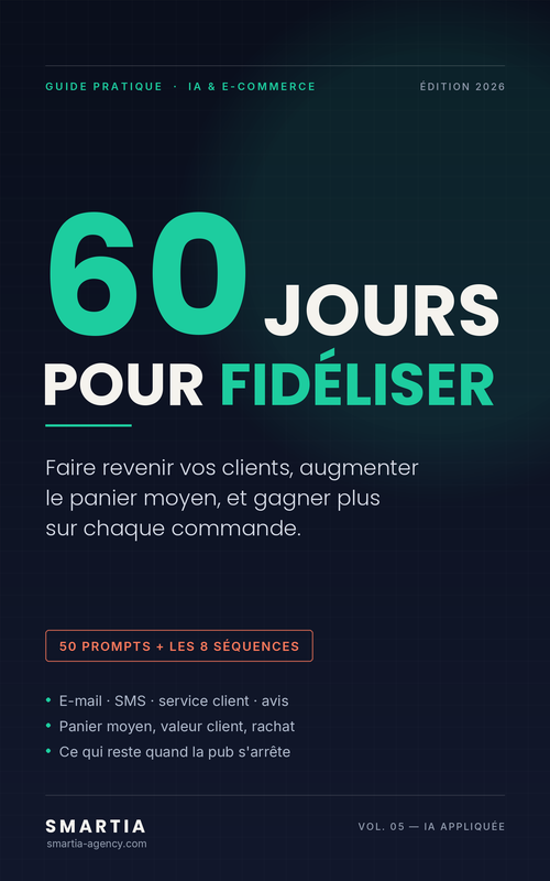 Couverture du guide 60 jours pour fidéliser