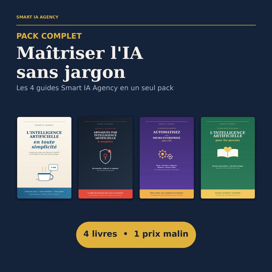 Pack 4 eBooks IA en français